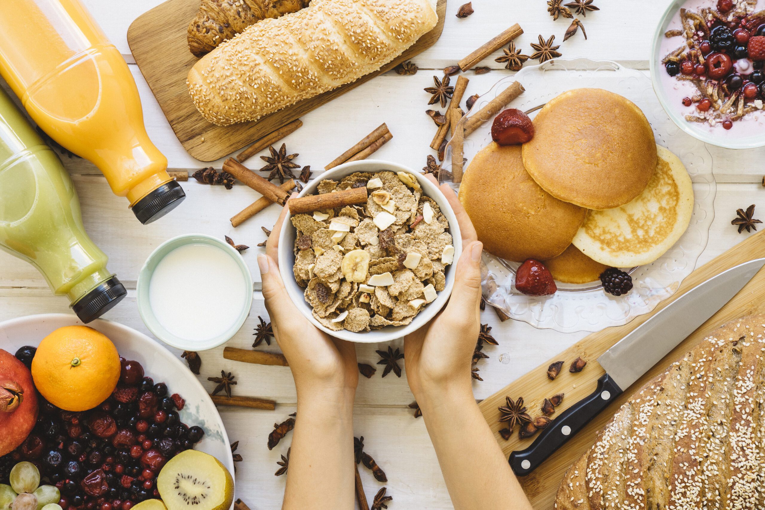 3 opções para um café da manhã saudável