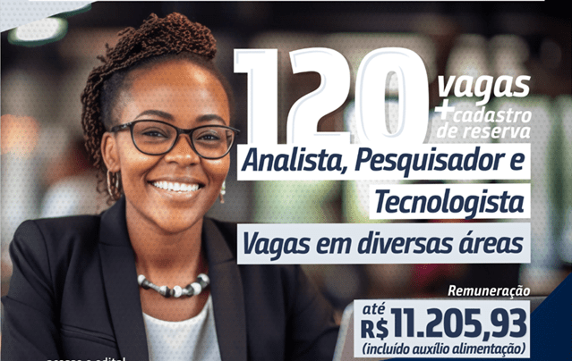 INPI abre concurso com 120 vagas e com salários de até 11 mil reais, veja as vagas e se inscreva
