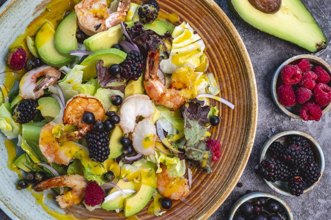 Saladas tropicais de verão! saladas tropicais